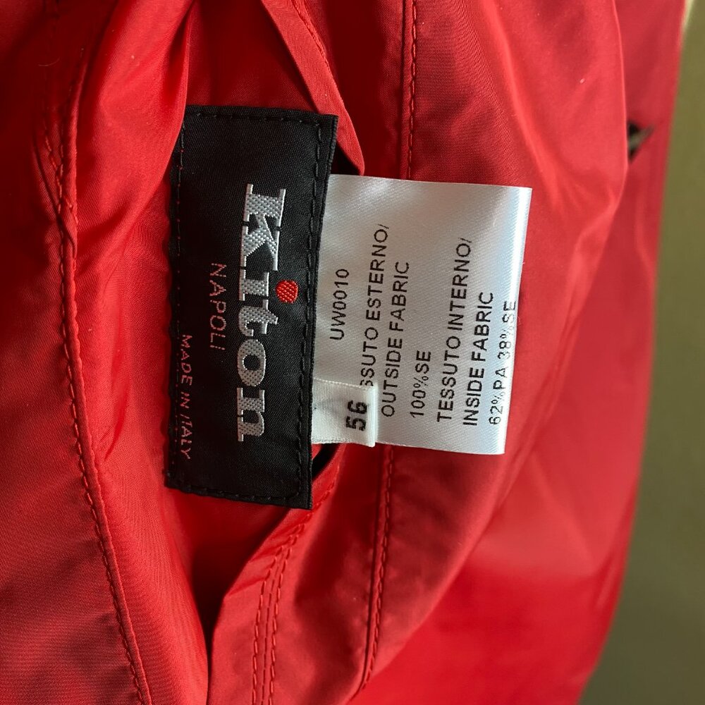 Kiton Reversible Silk Lightweight Jacket Coat - image 2